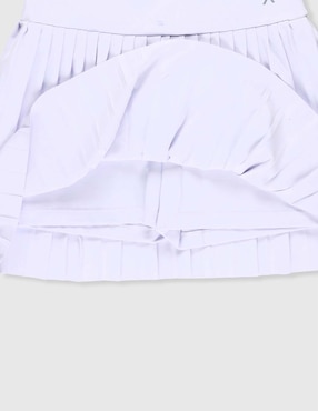 Falda short deportiva X10 para entrenamiento niña