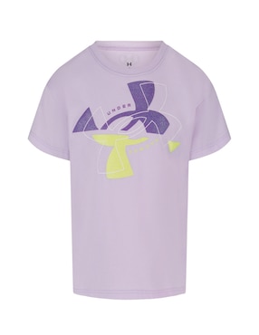 Playera deportiva para entrenamiento under armour de niña