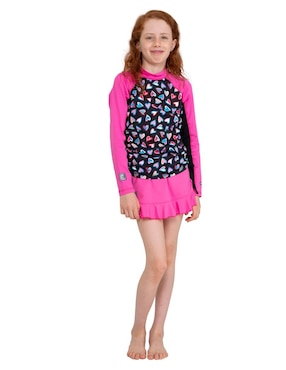 Falda short deportiva Fullsand para natación niña
