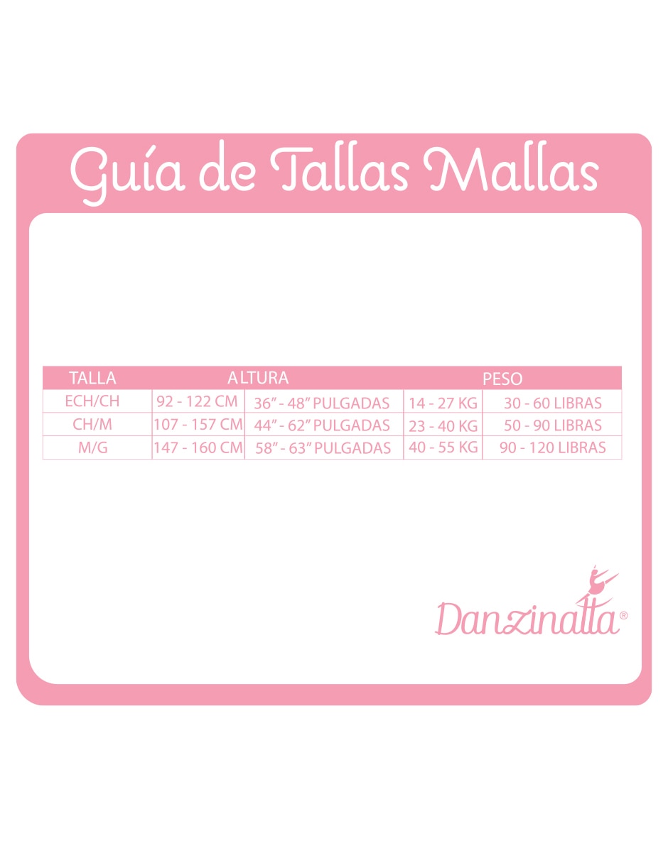 Malla ballet para niña 9