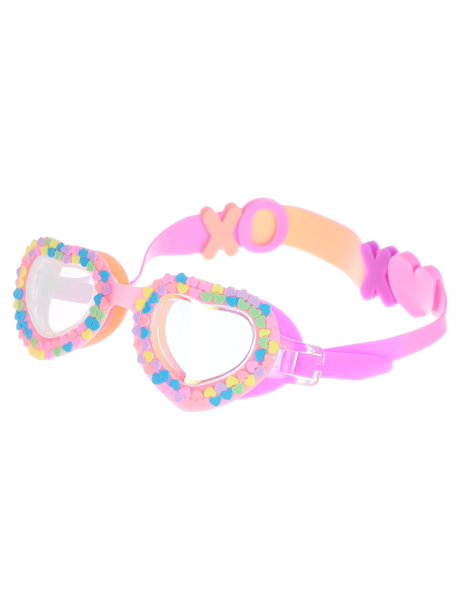 Goggles de puente fijo para natación de niña