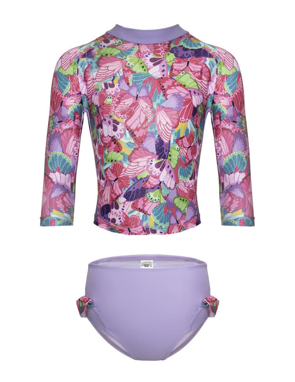 Wetsuit estampado animal print para niña 3