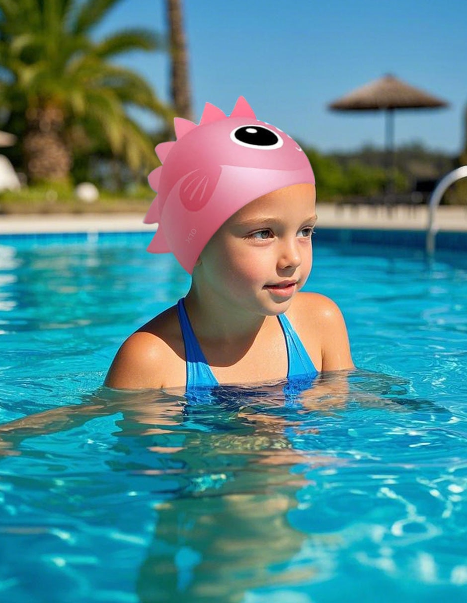Gorra para natación de silicón para niña 4