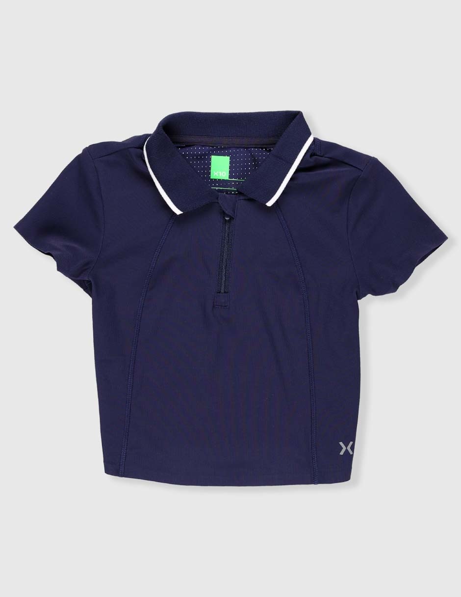 Playera tipo polo para niña Playera tipo polo para niña