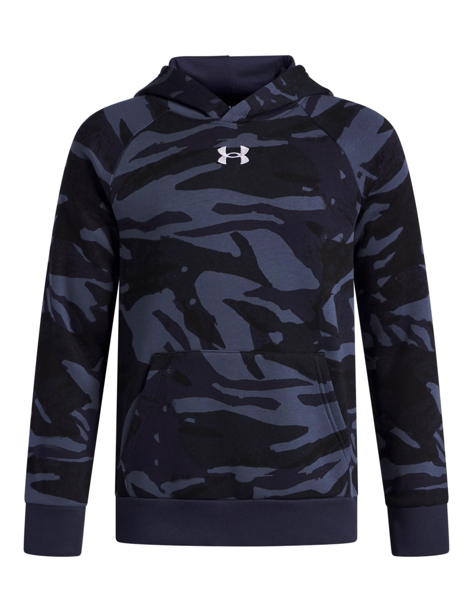 Sudadera Ua Rival Fleece Printed Hd con capucha para niña
