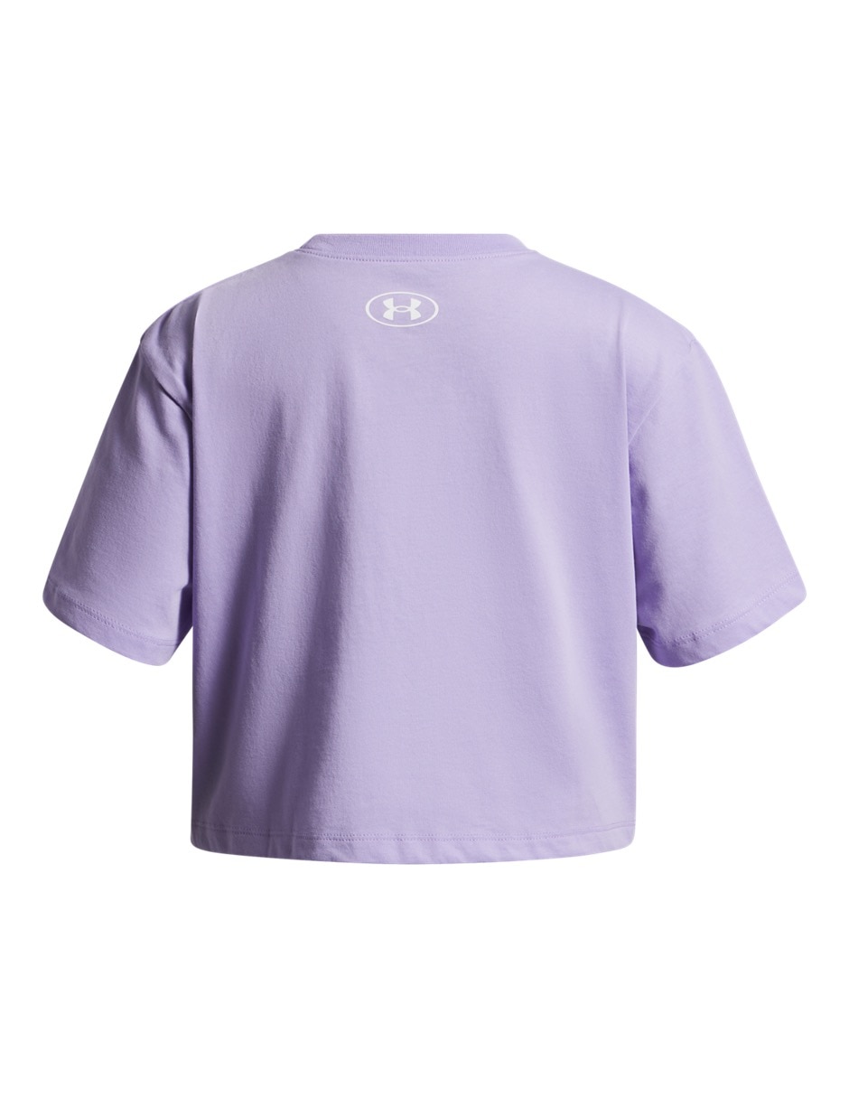 Playera deportiva para entrenamiento Ua rival ss para niña 2