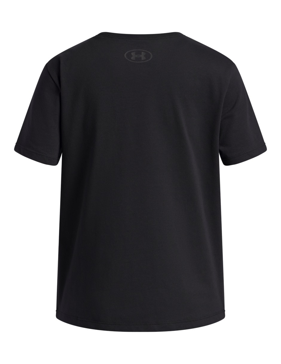 Playera deportiva para entrenamiento UA G Rival Shimmer SS para niña 2