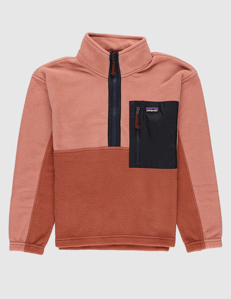 Sudadera outdoor Microdini 1/2-Zip Fleece Pullover con bolsa para niña Sudadera outdoor Microdini 1/2-Zip Fleece Pullover con bolsa para niña