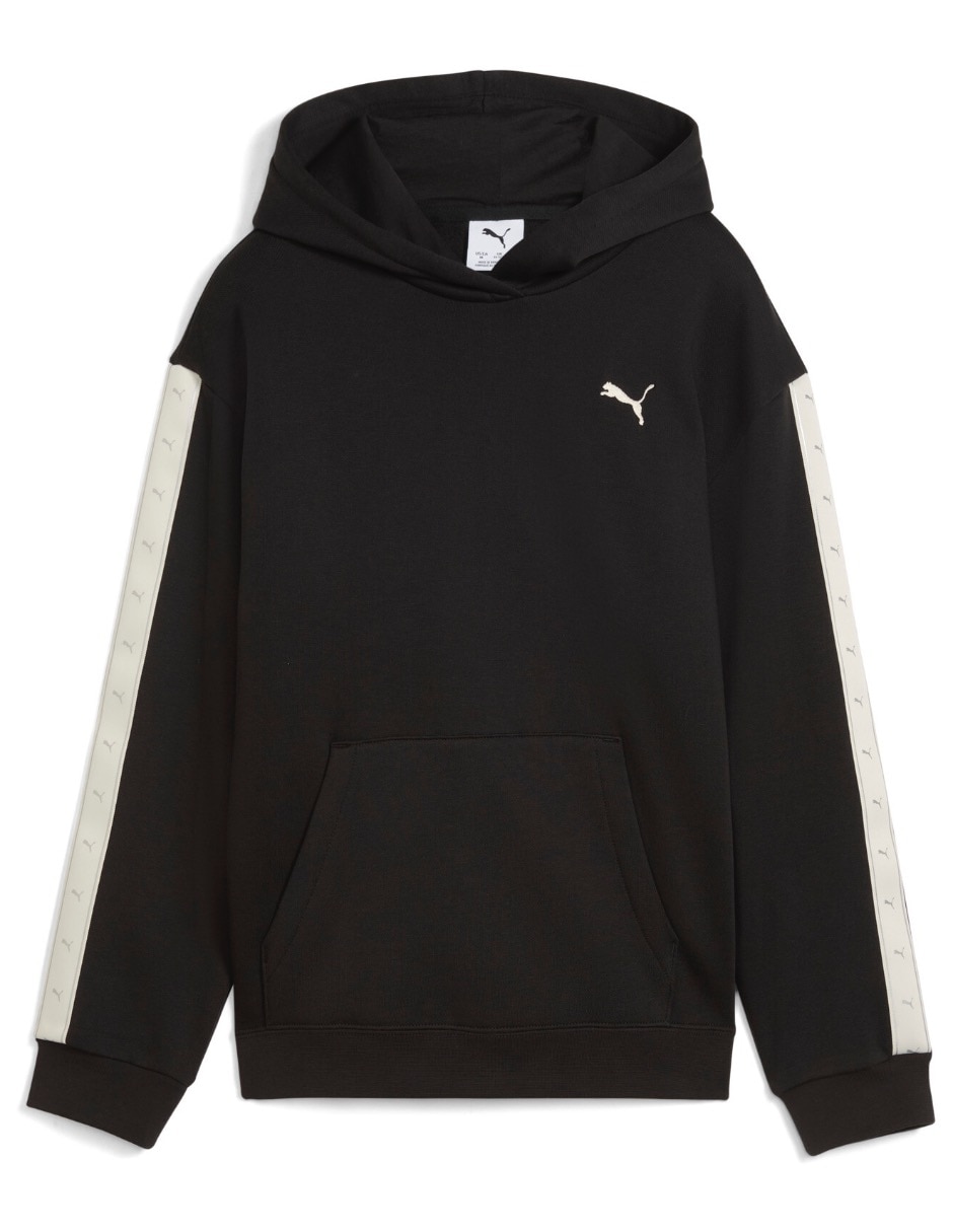 Sudadera Puma Ess Tape Relaxed Hoodie Fl G con capucha y bolsa