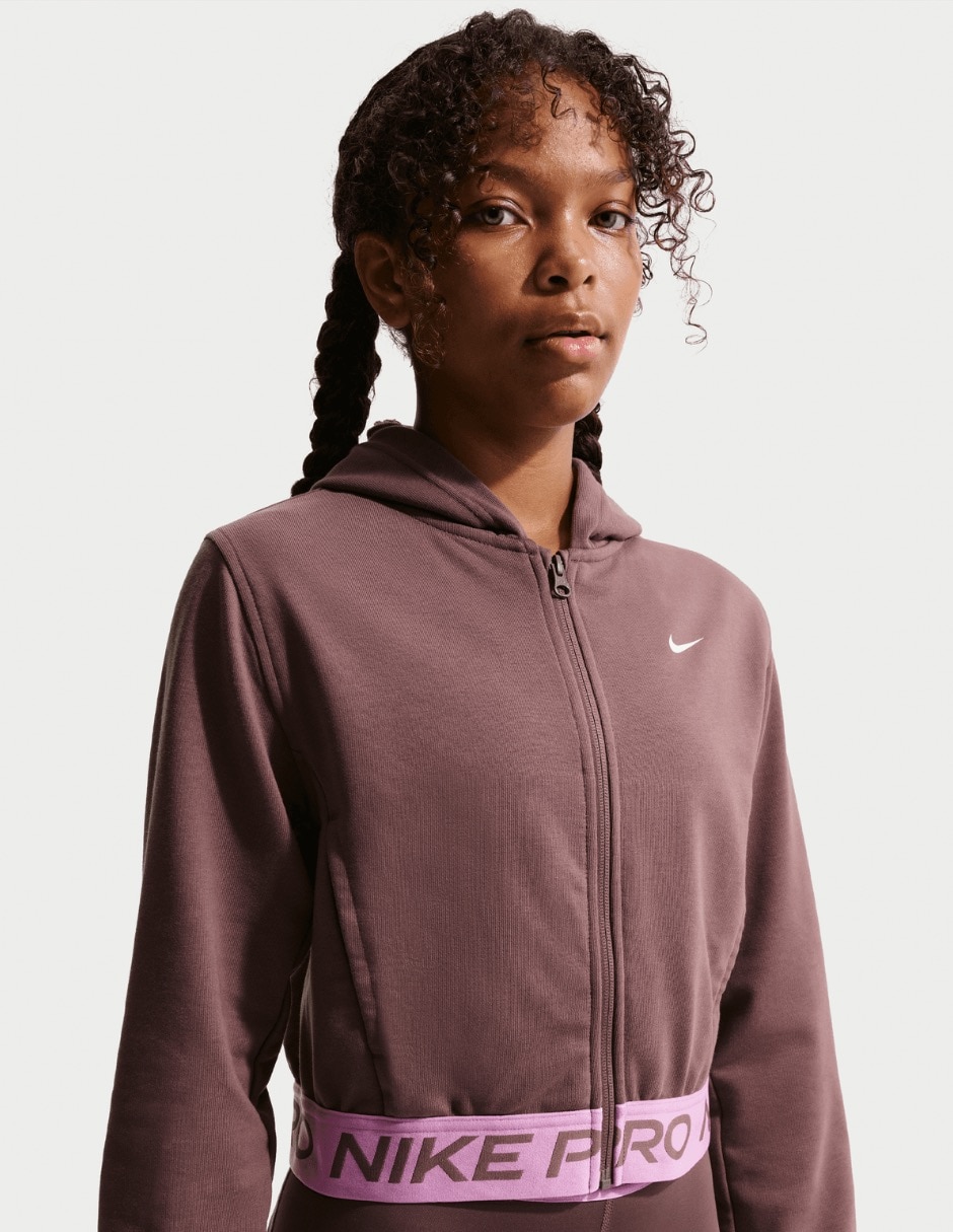 Sudadera Pro Fleece con capucha y bolsa para niña 3