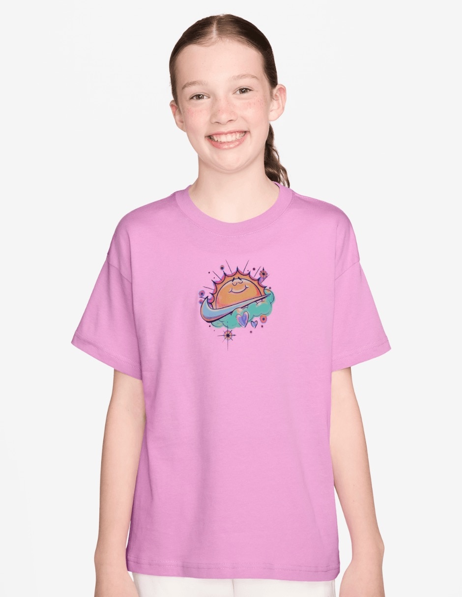 Playera deportiva para entrenamiento de niña