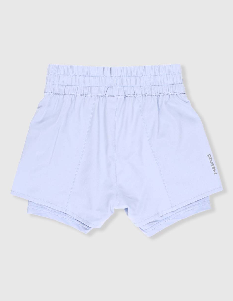 Short efecto doble prenda para entrenamiento niña 2