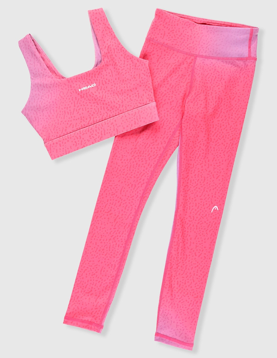Conjunto deportivo skinny con elástico para niña
