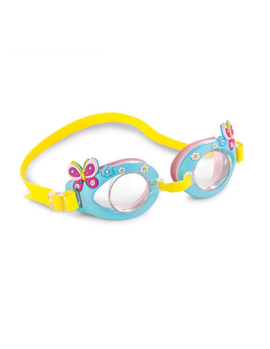 Goggles de puente fijo para natación infantil unisex