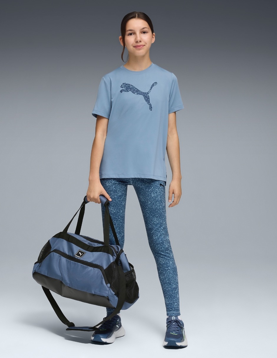 Playera deportiva para entrenamiento TAD ESS Puma Logo Graphic Tee G de niña 4