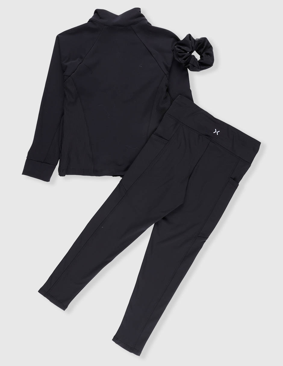 Conjunto deportivo regular con elástico para niña 2