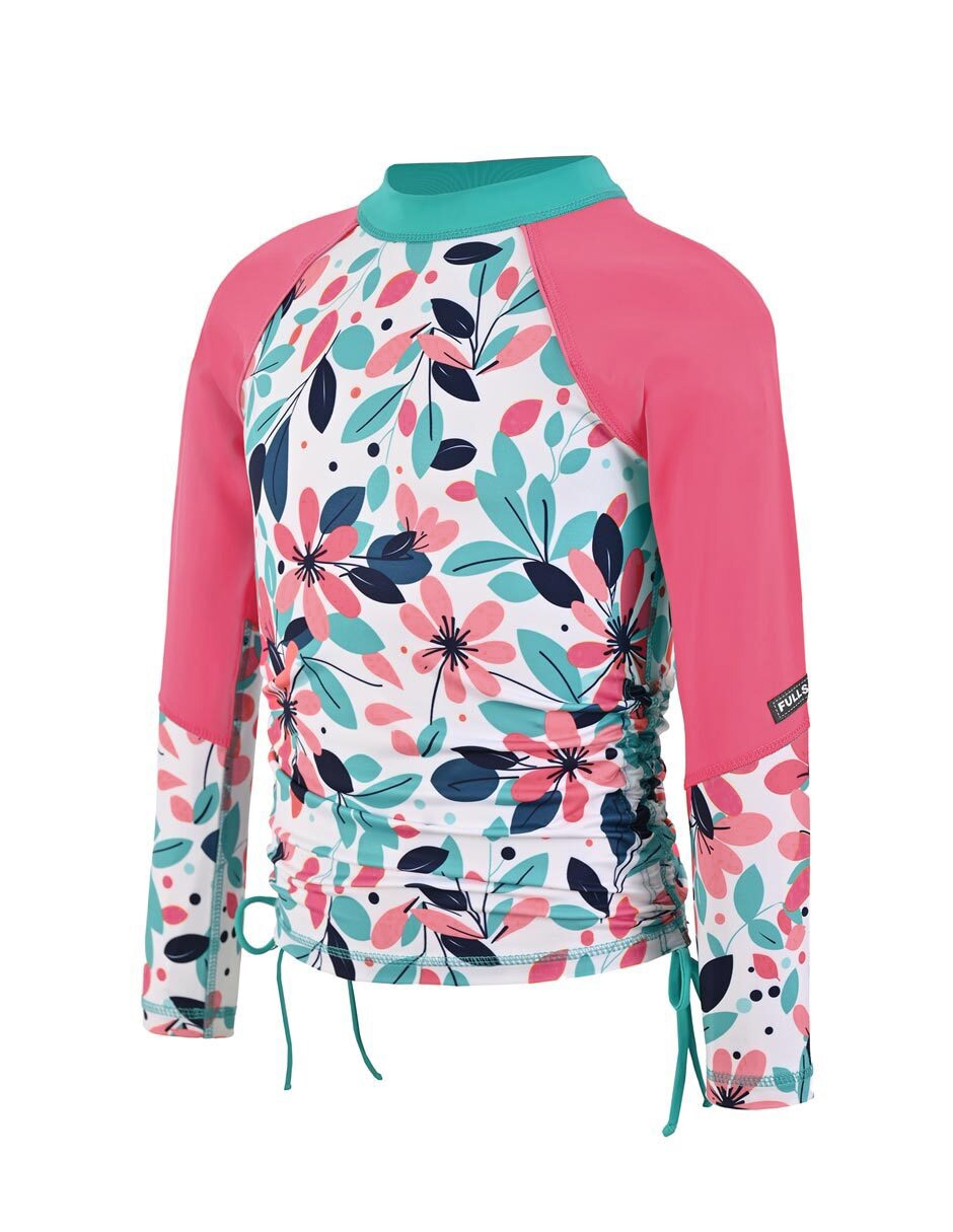 Wetshirt estampado floral para niña 3