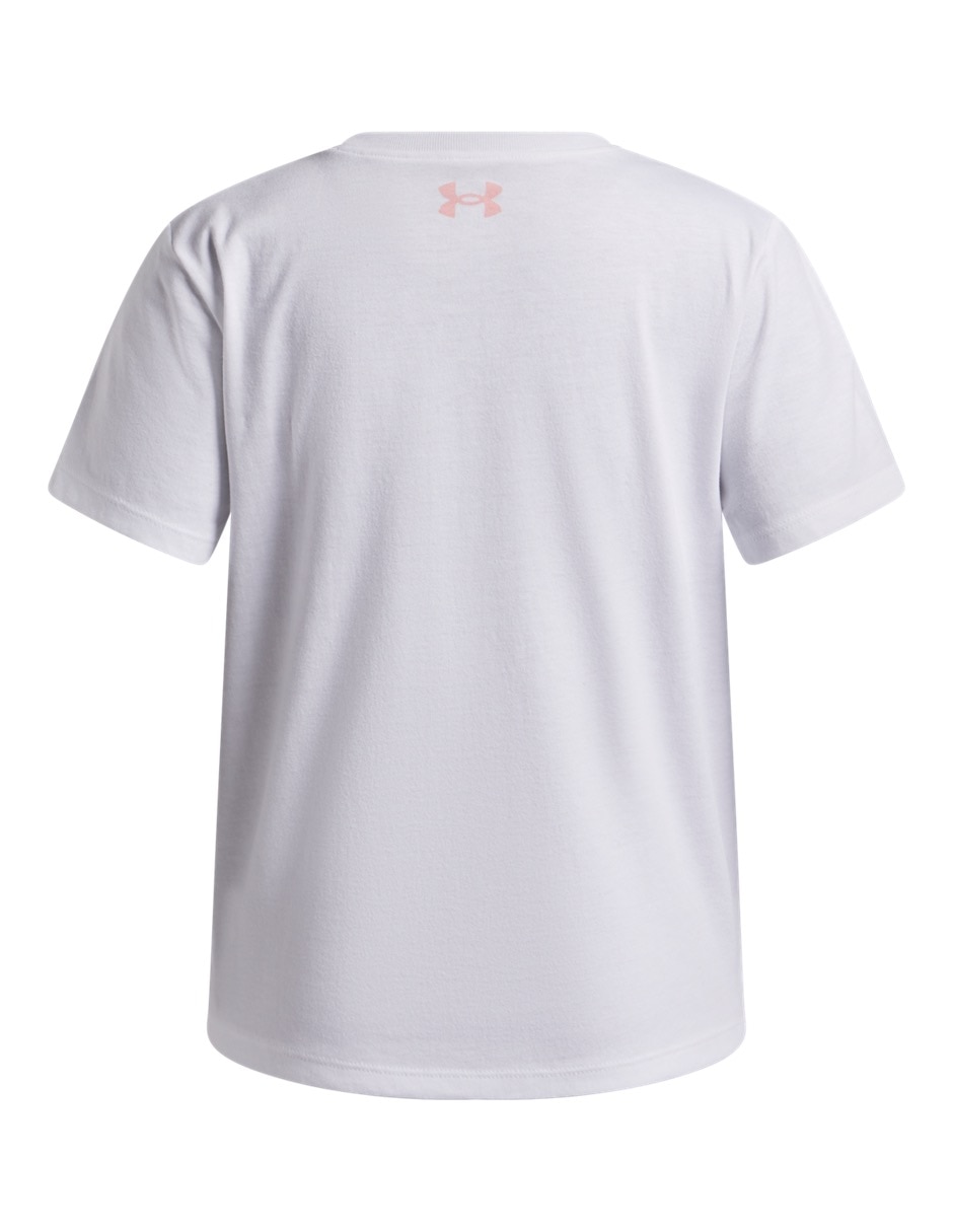Playera deportiva para entrenamiento UA G Forever SSWHT de niña 2