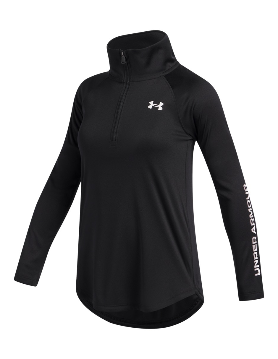 Sudadera UA Tech Wordmark HZBLK para niña 3