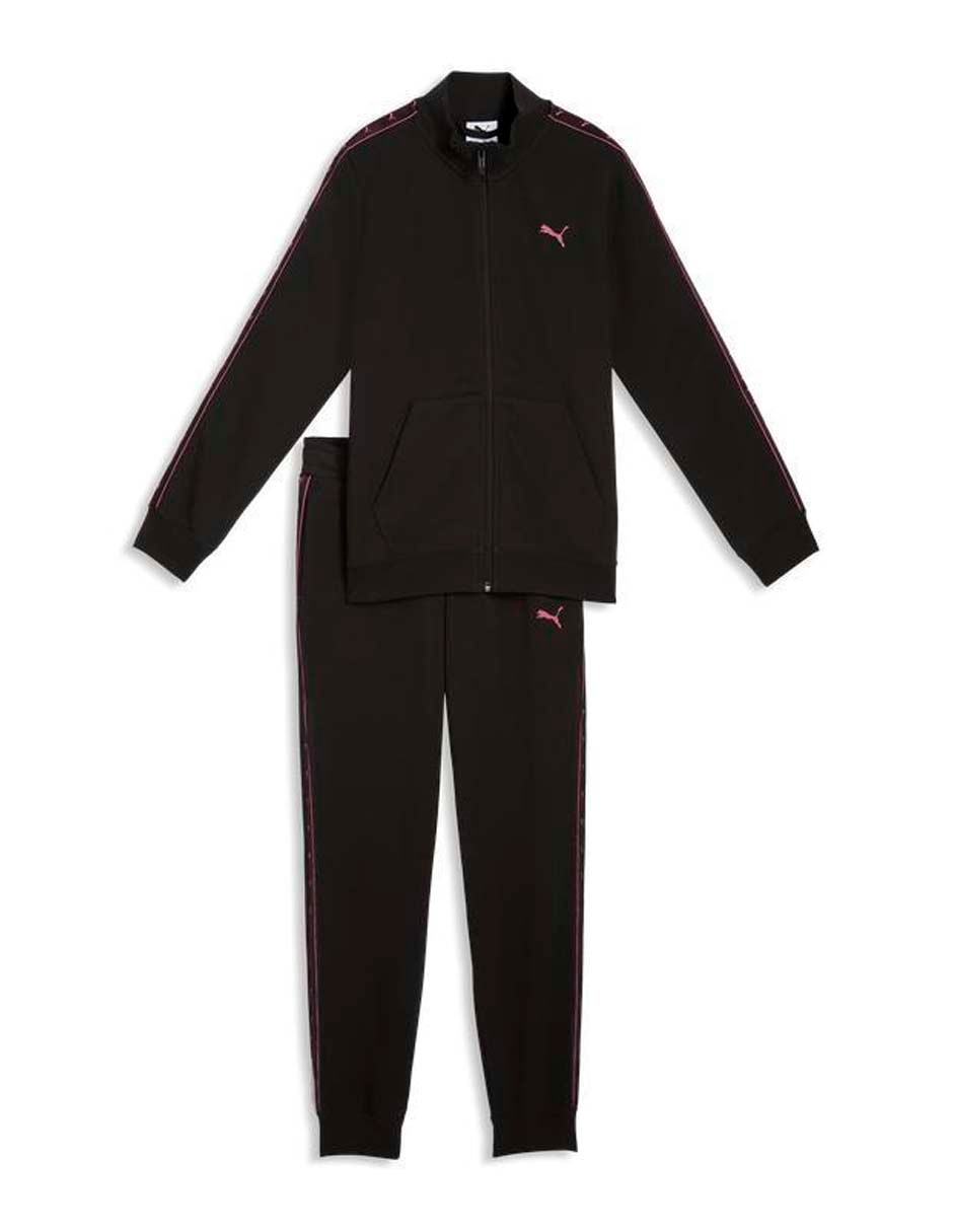 Conjunto deportivo regular con elástico para niña