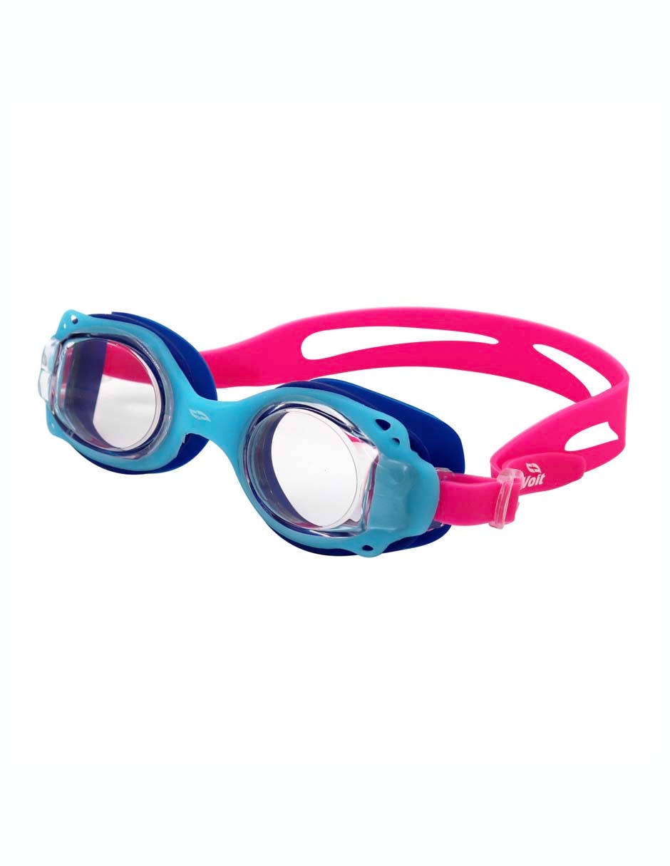 Goggles de puente intercambiable para natación de niña