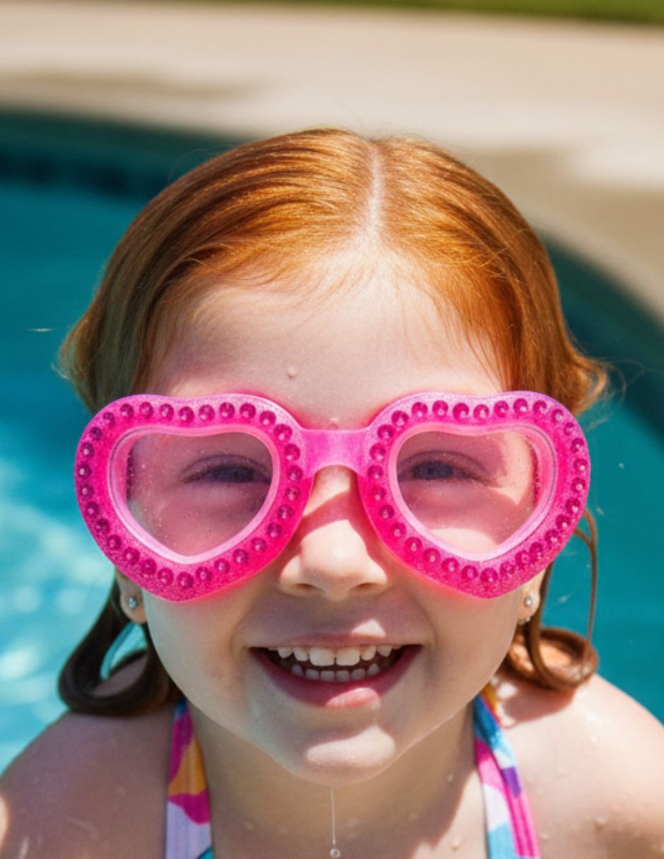 Goggles de puente fijo para natación de niña 7