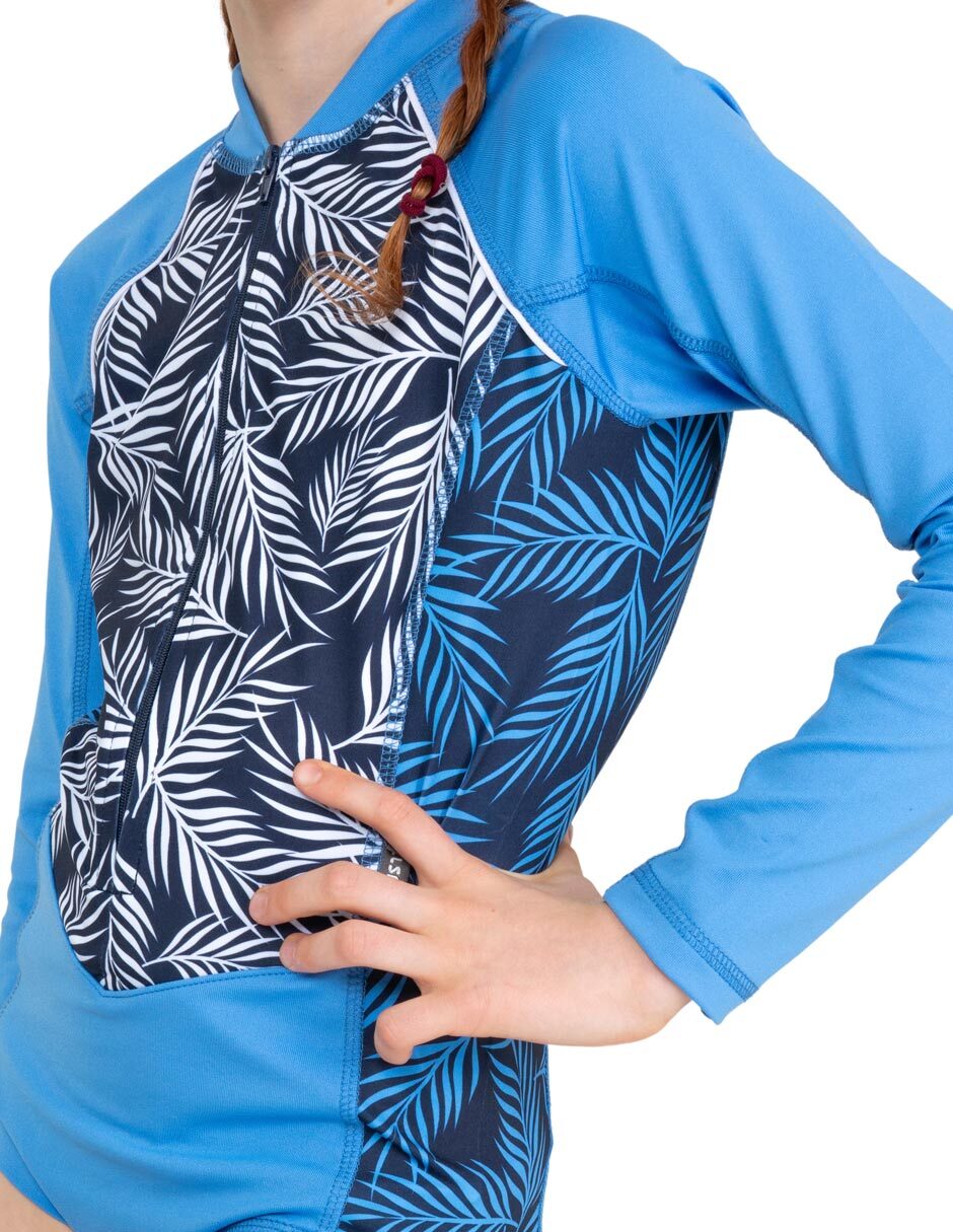 Wetsuit estampado floral para niña 7