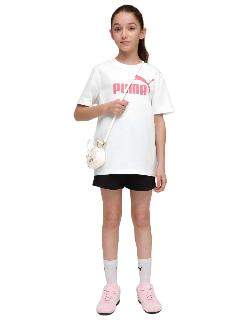 Conjunto deportivo Ess No1 Logo Tee and Shorts Set G de algodón para niña 6