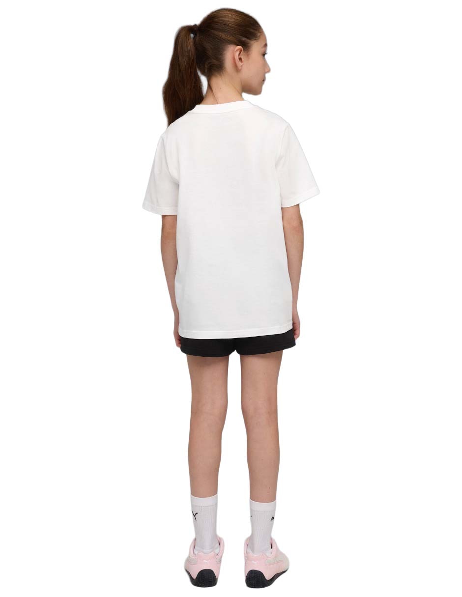 Conjunto deportivo Ess No1 Logo Tee and Shorts Set G de algodón para niña 7